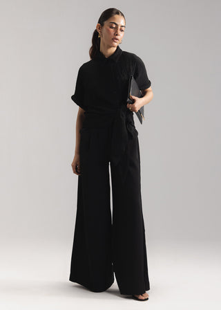 Loose Tie-Front Shirt- WS26-155