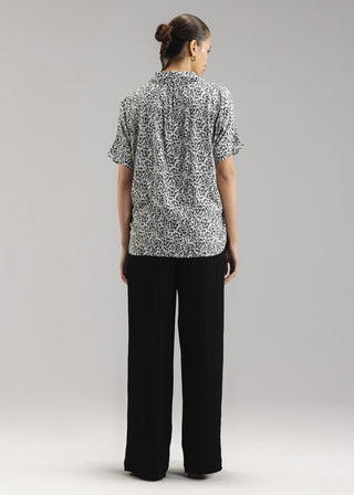 Printed  Button-Up Shirt- WS26-43