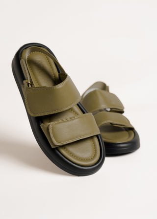 Padded strap flatform Sandals