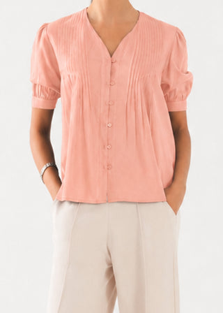 V-Neck Button Down- WS26-281