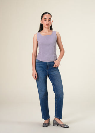 Corset-Style Tank Top