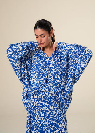 Printed Shirt with Cuffed sleeves