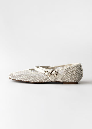 Mesh Mary Jane flats