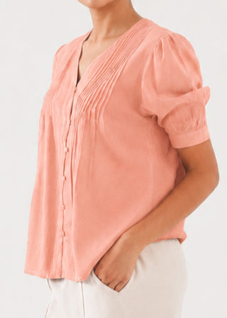 V-Neck Button Down- WS26-281