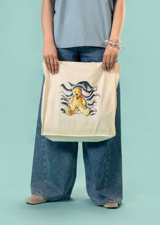 Tote Bag – Distorted Innocence by Hoorine Javed – WS25-238 for Women – Art Board 01 Collection | KOA | Shop Online