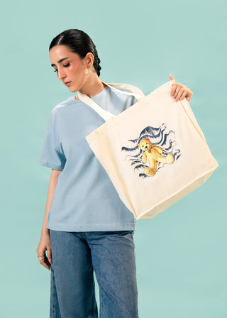 Tote Bag – Distorted Innocence by Hoorine Javed – WS25-238 for Women – Art Board 01 Collection | KOA | Shop Online