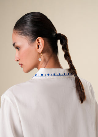 Embroidered White Shirt