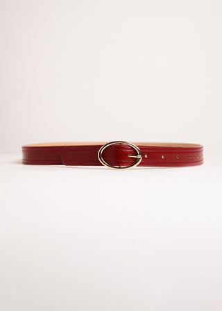 Round metal buckle belt strap