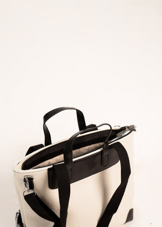 SMALL BLACK & WHITE TOTE BAG