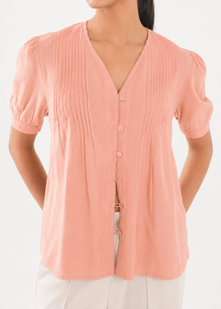 V-Neck Button Down- WS26-281
