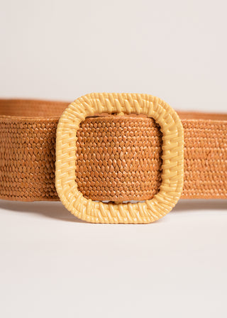 Woven buckle belt strap