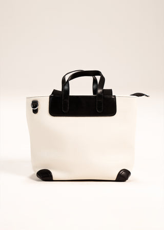 SMALL BLACK & WHITE TOTE BAG