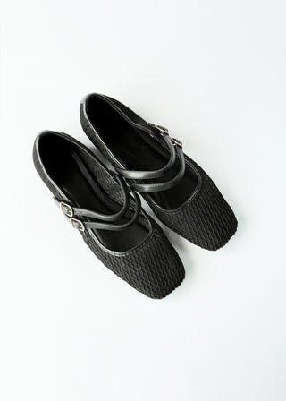 Mesh Mary Jane flats