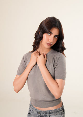 Half Sleeve Knit sweater