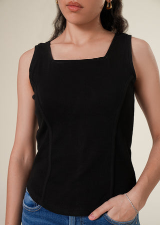 Corset-Style Tank Top