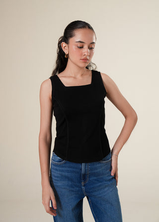 Corset-Style Tank Top