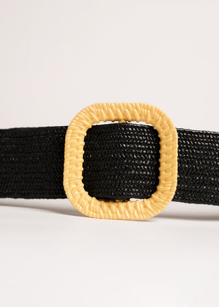 Woven buckle belt strap