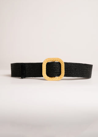 Woven buckle belt strap