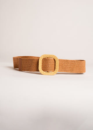 Woven buckle belt strap