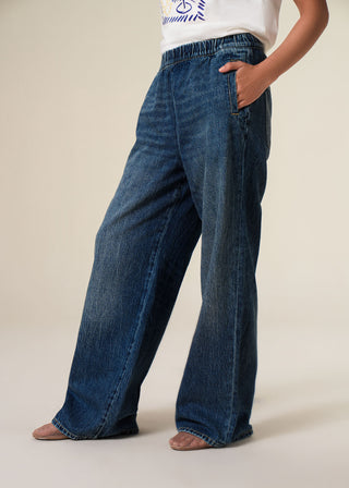 Straight legged jeans