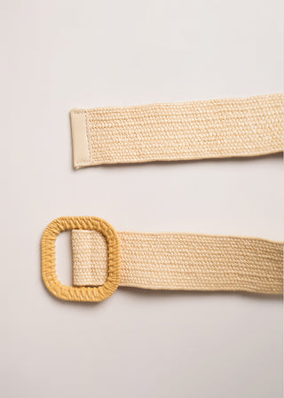 Woven buckle belt strap