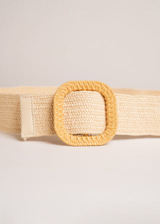 Woven buckle belt strap