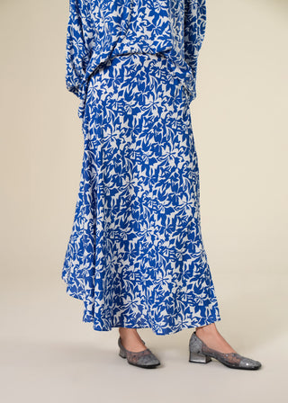 Floral Printed A-line Skirt