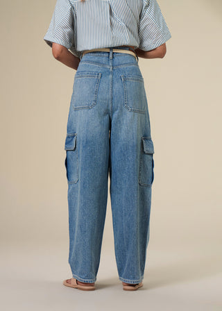 Cargo straight legged jeans