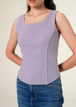 Corset-Style Tank Top