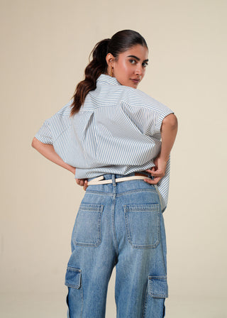 Cargo straight legged jeans