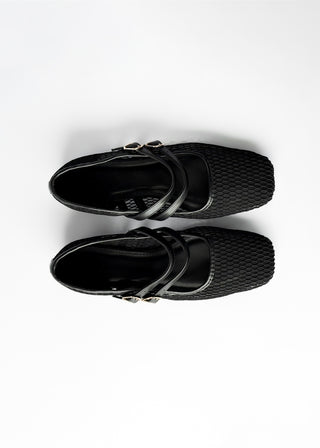 Mesh Mary Jane flats