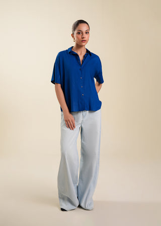 Loose Fit Button Up Shirt