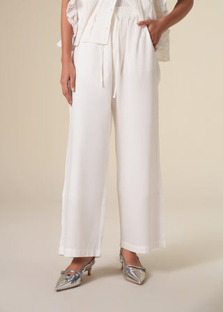 Wide-leg Drawstring Pants