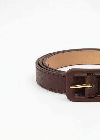 Rectangular, Coated Buckle Belt- WS26-301