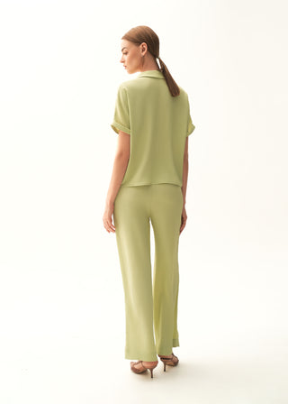 Textured Wide-leg Trouser