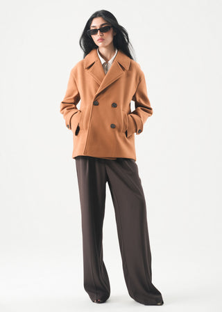 Double Breasted Short Coat -WS26-542