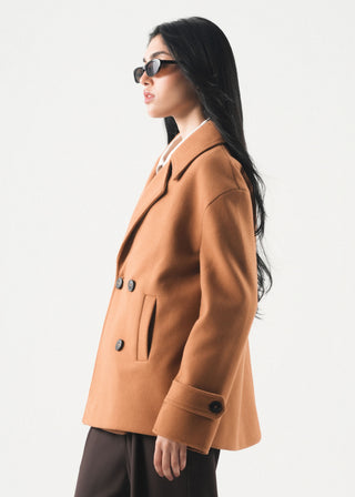 Double Breasted Short Coat -WS26-542