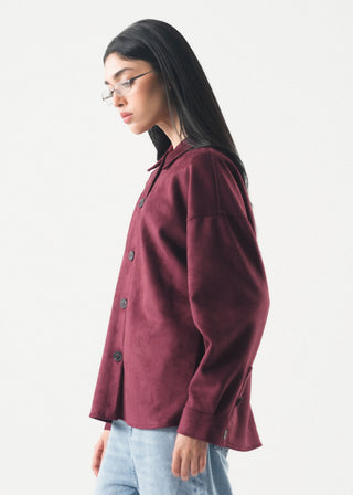 Loose Fit Button Down Shirt- WS26-465