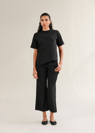 Wide-Leg Pleated Pants
