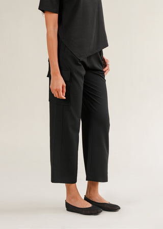Wide-Leg Pleated Pants