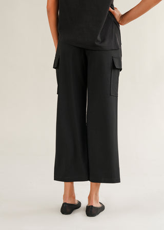 Wide-Leg Pleated Pants