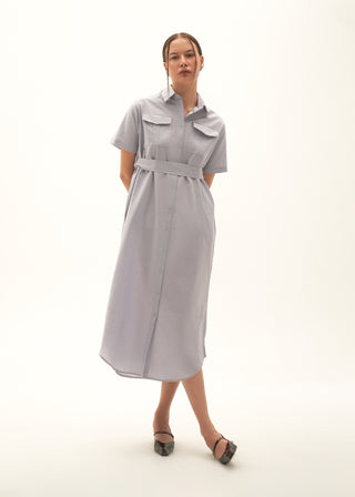 Button-Down Linen blend Dress