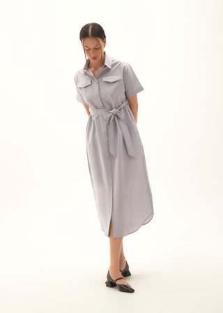 Button-Down Linen blend Dress