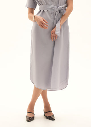 Button-Down Linen blend Dress