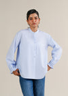 Ruffled Sleeve Shirt- WS25-187