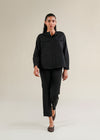 Linen-Blend Utility Shirt- WS25-166