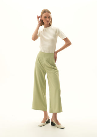 High-waisted culottes