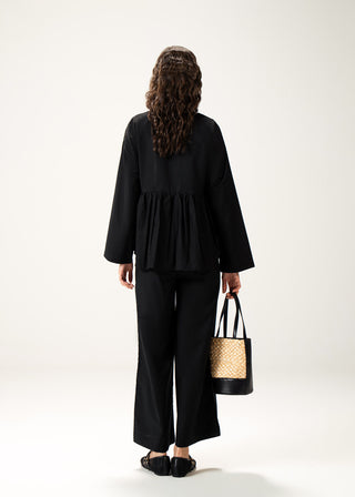 Flared Linen Blend Top – WS25-229 for Women – In-Transit Collection | KOA | Shop Online