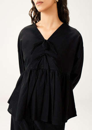 Flared Linen Blend Top – WS25-229 for Women – In-Transit Collection | KOA | Shop Online