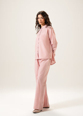 Long Linen Blend Shirt with Band Collar – WS25-227 for Women – In-Transit Collection | KOA | Shop Online